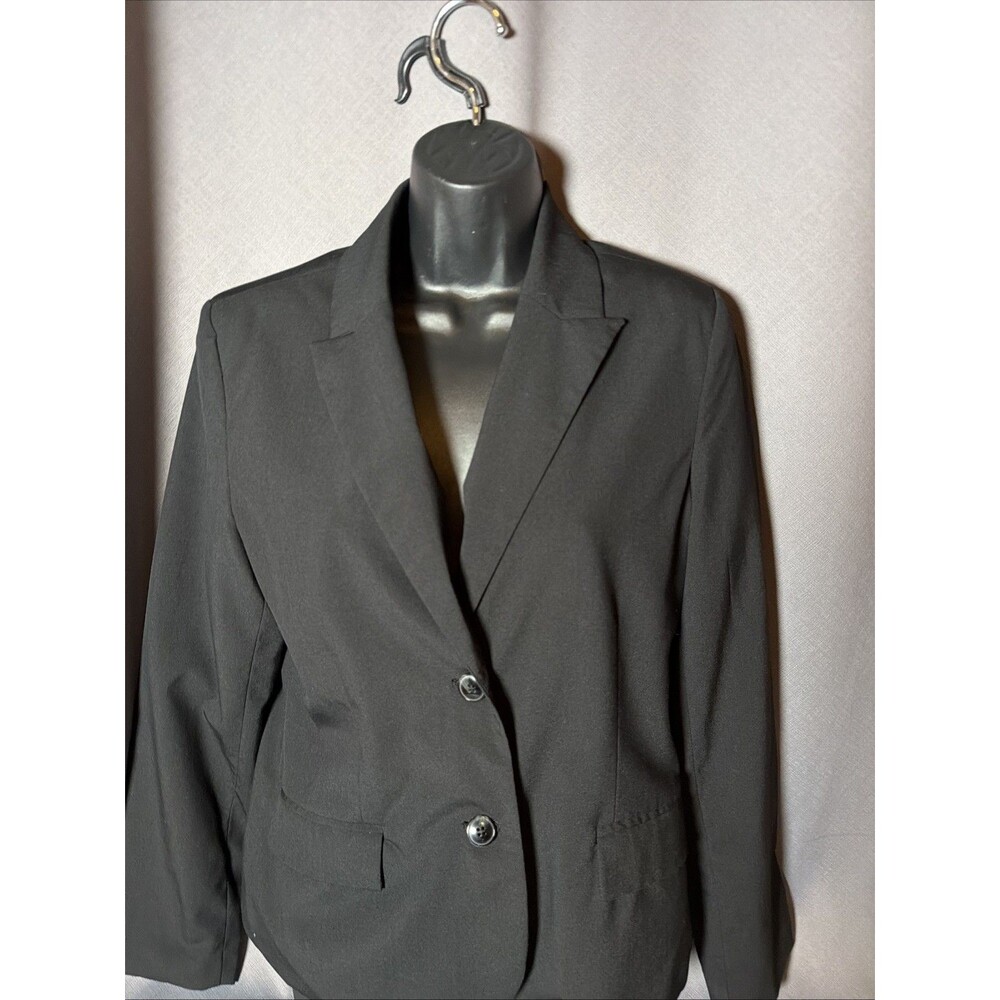 Attention Women's Black Two-Button Blazer Jacket Lined – Size 8. -212